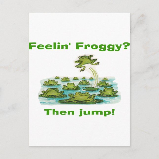 Carte Postale feelin froggy (Devant)