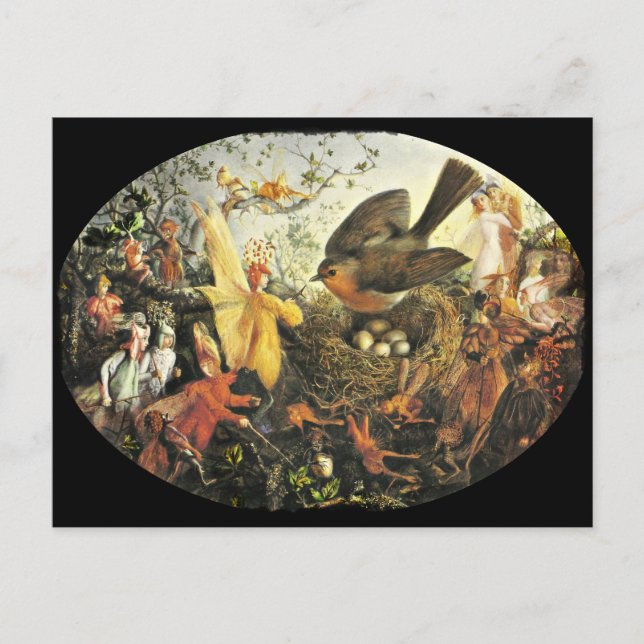 Carte Postale Féeries et nid de Robin (Devant)