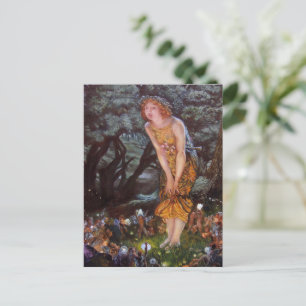 Carte Postale Fées dans un rêve de jeune fille une nuit de la Sa