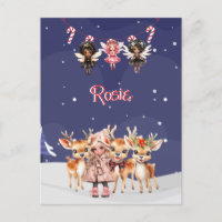 Fées de Sucre de canne de Noël pour filles de renn