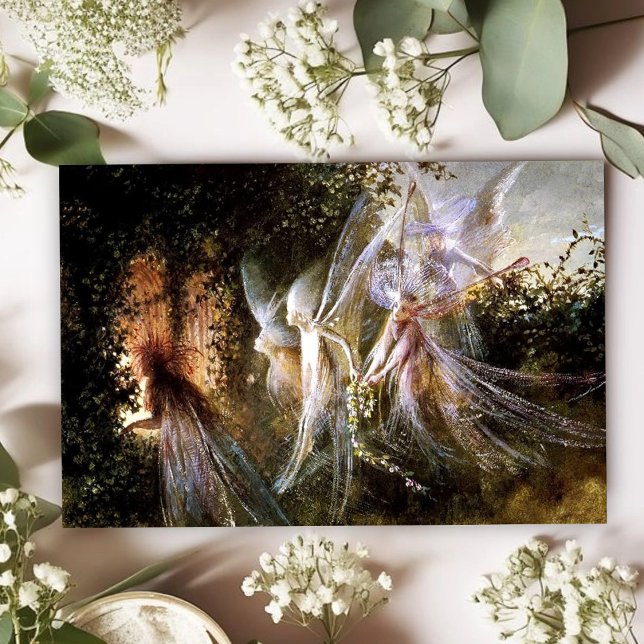 Carte Postale Fées et Arche gothique de John Anster Fitzgerald (Créateur téléchargé)