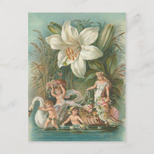 Carte Postale Fées vintages