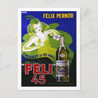 CARTE POSTALE FELI 45 ABSINTHE