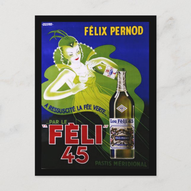 CARTE POSTALE FELI 45 ABSINTHE (Devant)