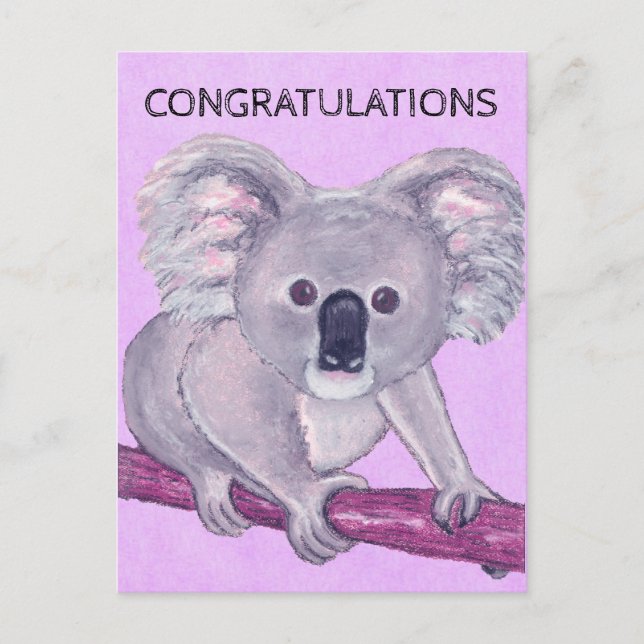 Carte Postale Félicitations à Koala Bear (Devant)