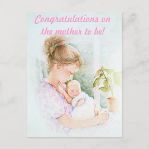 Carte Postale Félicitations à la mère d'être