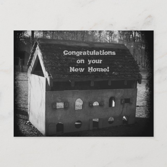 Carte Postale Félicitations à la nouvelle maison (Devant)