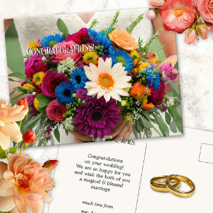 Carte Postale Félicitations à votre Mariage