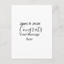 Félicitations ajoutez nom message mariage jeune co