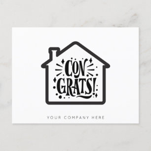 Carte Postale Félicitations aux nouveaux propriétaires pour l'im