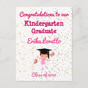 Carte Postale Félicitations Ballerine de Remise des Diplômes de