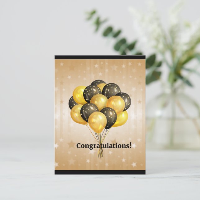 Carte Postale Félicitations ! Célébration (Debout devant)