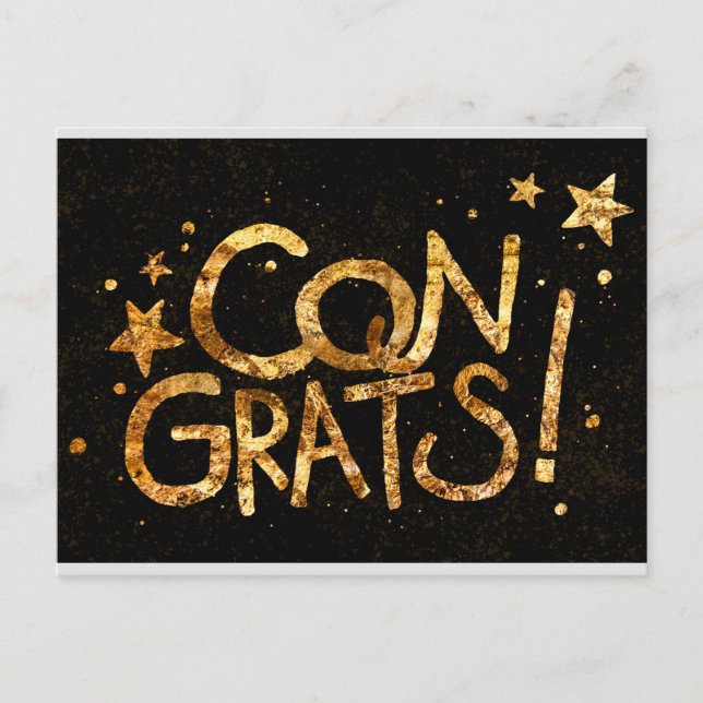 Carte Postale Félicitations ! célébration (Devant)