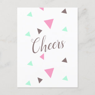 Carte Postale Félicitations Cheers Graduate Confetti Postcard