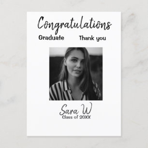 Carte Postale Félicitations classe de nom de l'école année d'ajo