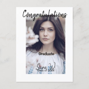 Carte Postale Félicitations classe de nom de l'école année d'ajo