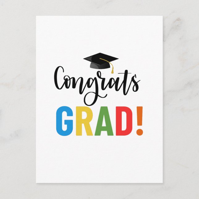 Carte Postale Félicitations diplômé (Devant)