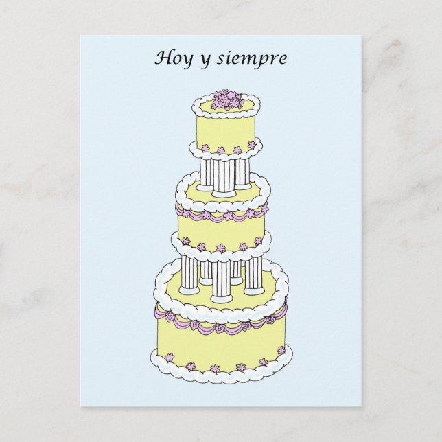 Carte Postale Félicitations du Mariage espagnol (Devant)