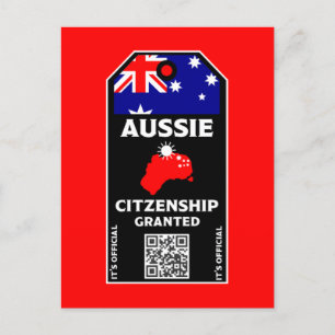 Carte Postale Félicitations du Parti de la citoyenneté australie