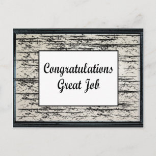 Carte Postale Félicitations Grand Travail