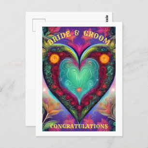 CARTE POSTALE FÉLICITATIONS MARQUE ET GROUPE