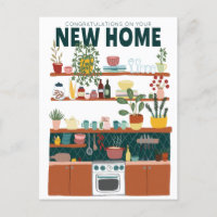 FÉLICITATIONS NOUVEAU DÉMÉNAGEMENT Maison Cuisine 