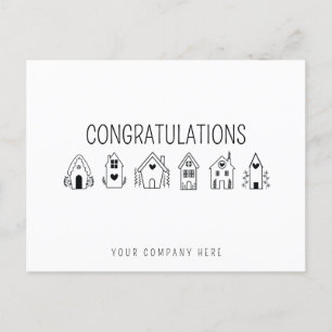 Carte Postale Félicitations Nouveau propriétaire immobilier