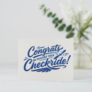 Carte Postale Félicitations pour avoir réussi votre checkride !