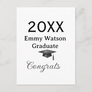 Carte Postale félicitations pour la remise des diplômes en lettr
