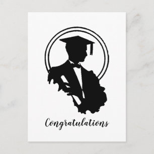 Carte Postale Félicitations pour la remise des diplômes rétro