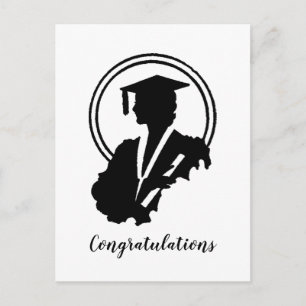 Carte Postale Félicitations pour la remise des diplômes rétro