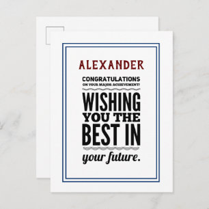 Carte Postale Félicitations Pour Les Réalisations