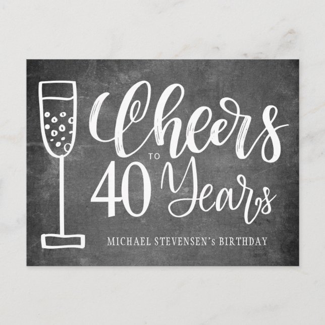 Carte Postale Félicitations pour l'invitation d'anniversaire sur (Devant)
