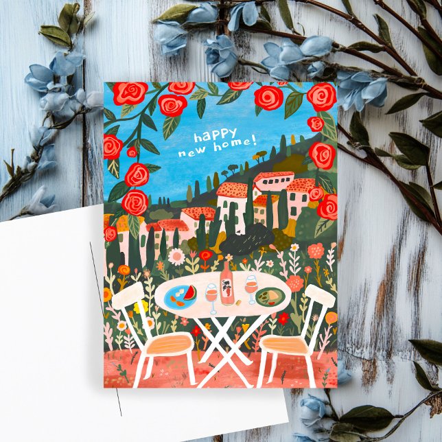 Carte Postale Félicitations pour l'œuvre artistique "Countryside (Congratulations on New Home Countryside Views Art Postcard
)