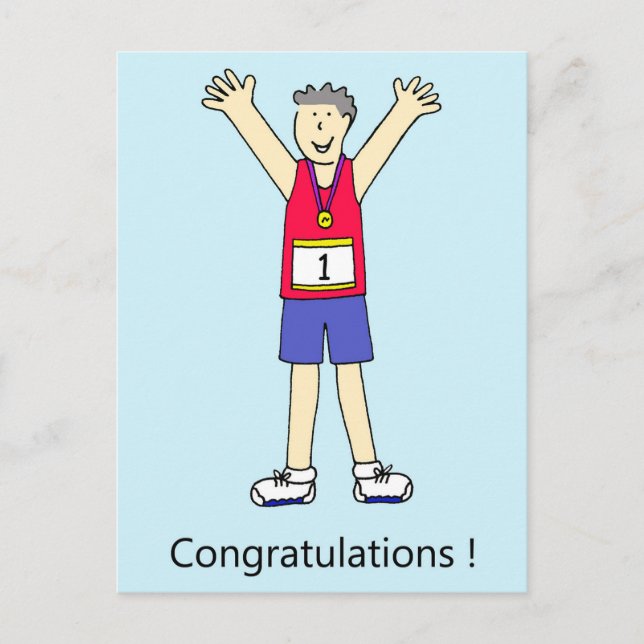 Carte Postale Félicitations pour Lui. (Devant)