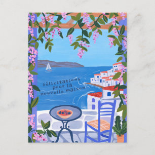 Carte Postale Felicitations pour Nouvelle Maison Sea Views Art