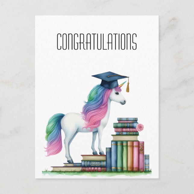 Carte Postale Félicitations pour votre diplôme  (Devant)