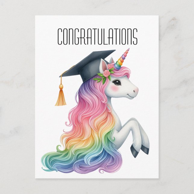 Carte Postale Félicitations pour votre diplôme  (Devant)