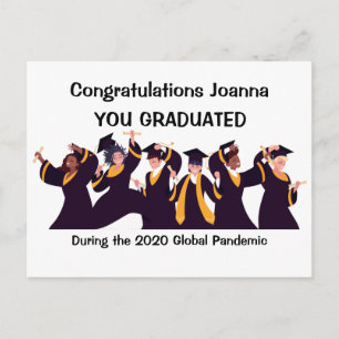 Carte Postale Félicitations pour votre Graduation 2020
