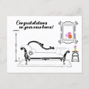 Carte Postale Félicitations pour votre nouvelle maison