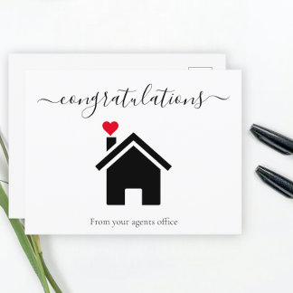Carte Postale Félicitations pour votre nouvelle maison
