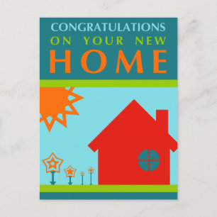 Carte Postale félicitations pour votre nouvelle maison : formes