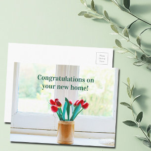 Carte Postale Félicitations pour votre nouvelle maison pendaison