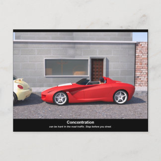 Carte Postale Félicitations pour votre permis de conduire (angla