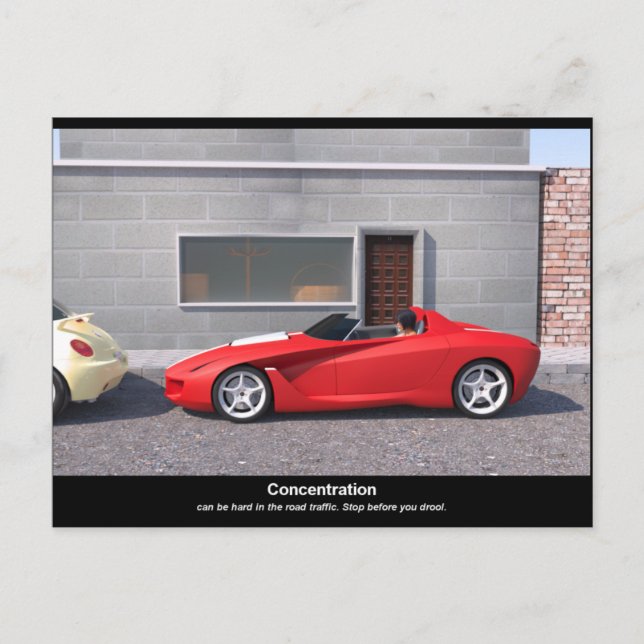 Carte Postale Félicitations pour votre permis de conduire (angla (Devant)