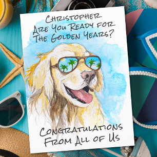 Carte Postale    Félicitations pour votre retraite amusante de l