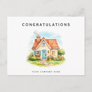 Carte Postale Félicitations Propriétaire d'une nouvelle maison i