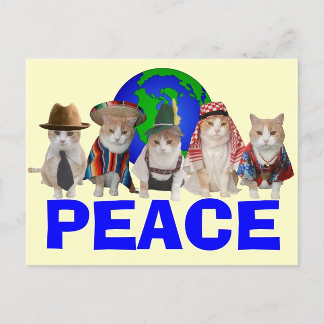 Carte Postale Feline Diplomatie Corps (Devant)