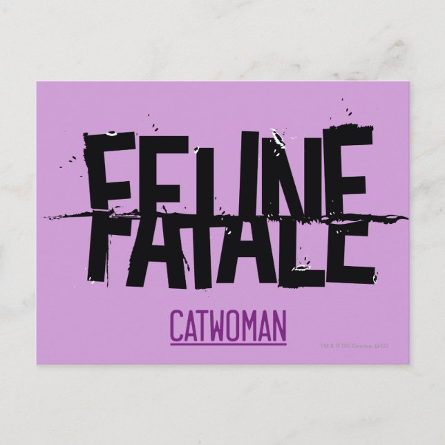 Carte Postale Feline Fatale (Devant)