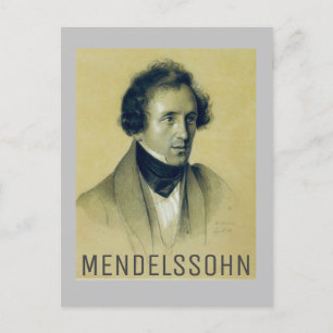 Carte Postale Felix Mendelssohn (1834)